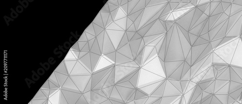 Fotografía A digital abstract geometric low poly background with clean lines and textures