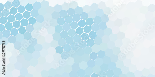 Fotografie White flat hexagon backdrops