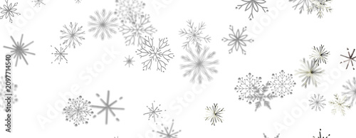 Elegant winter snowflakes f...