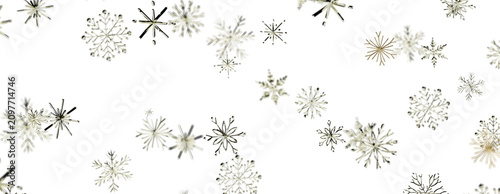 Falling snow crystals scatt...