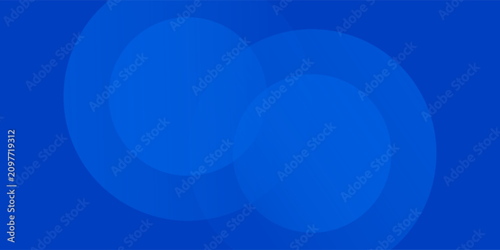 Fototapeta premium Blue gradient abstract circle shape background vector design
