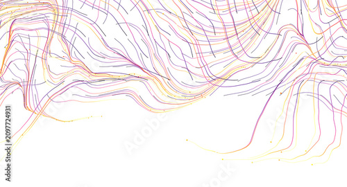 Abstract flowing lines with...