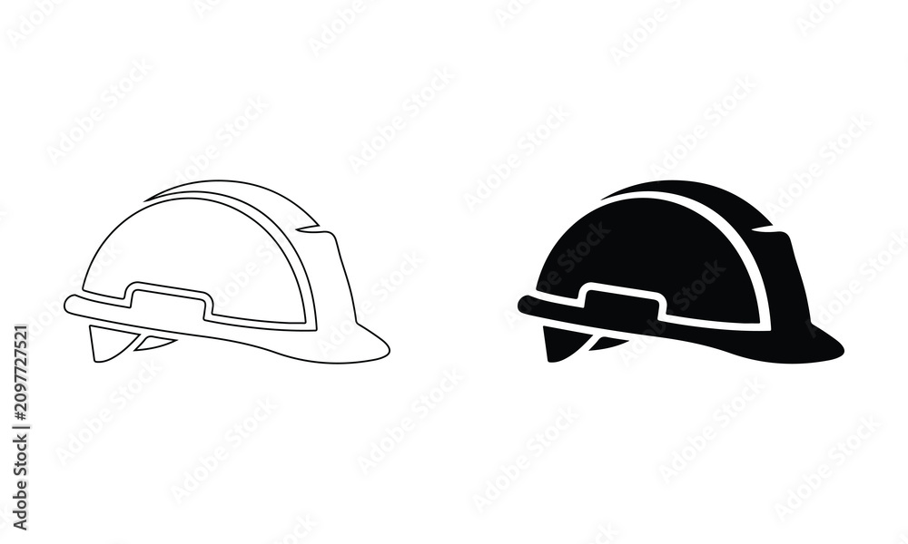 Fototapeta premium Minimalist chef hat and kitchen cap illustration. Professional cook headwear vector design for culinary branding.
