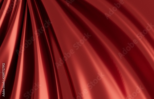Luxurious deep red fabric w...