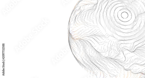 Detailed view of flowing li...