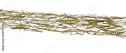 Golden interconnected spher...