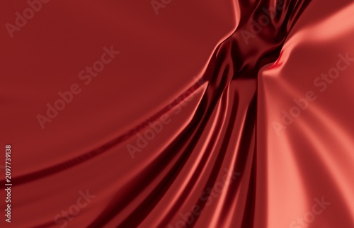 Elegant red fabric texture ...