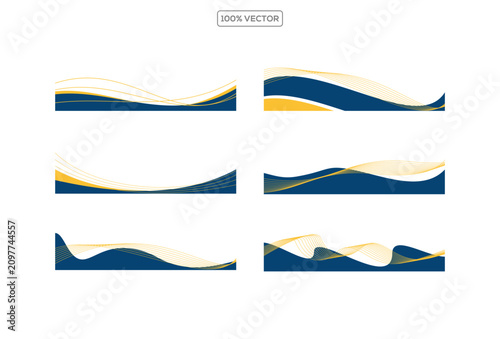 Curve Wavy Footer wave element template