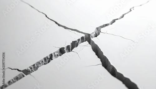 Obraz na płótnie Cracked Ground Texture 