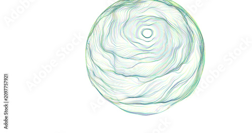 Obraz na płótnie Abstract swirling energy vortex with flowing lines, showcasing motion and dynamism