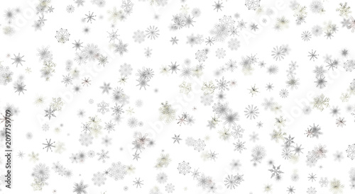 Photos Abstract white winter background with snowflakes