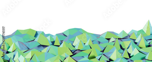 Abstract geometric landscap...