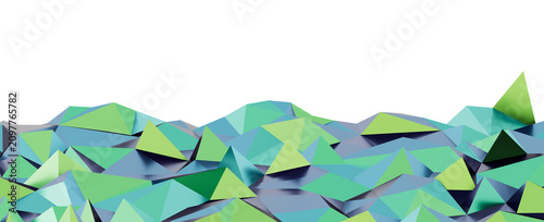 Abstract polygonal landscap...