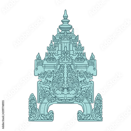 kala ornament at kalasan temple