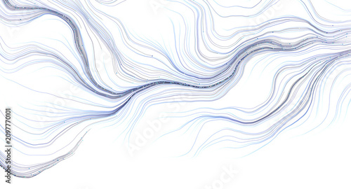 Flowing abstract digital ar...