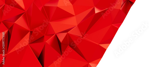 Dynamic abstract red geomet...