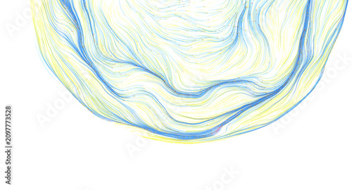 Abstract flowing lines and ...