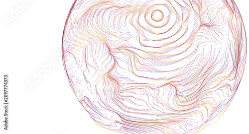 Intricate spherical pattern...