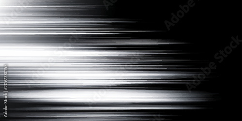 Blurred white and black horizontal lines gradient background texture effect