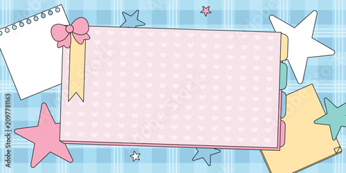 Planner Notebook Page Background with Copy Space