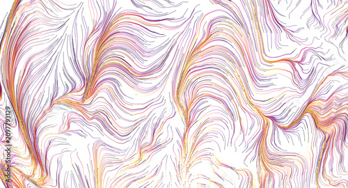 Abstract flowing organic pa...