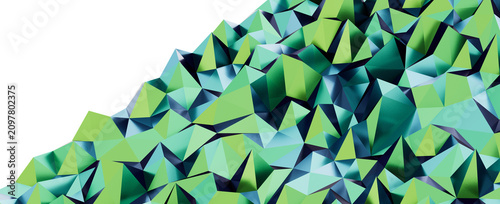 Abstract low poly mountain ...