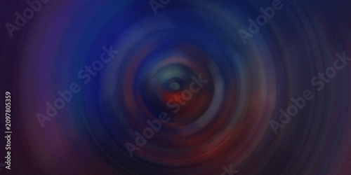 Принти на полотні Abstract radial blur with dark red center expanding into blue and purple hues