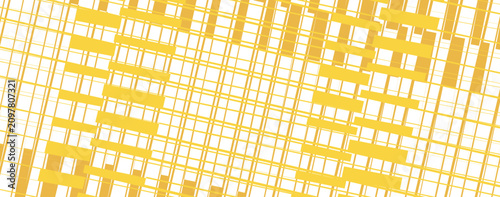 Abstract geometric grid EPS with yellow gridlines, modern checkered line pattern on transparent background for creative graphic design
