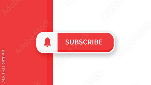 Flat Style Web Subscription Bell Icon Add More Followers
