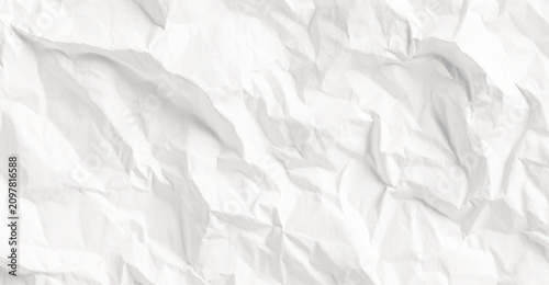 Tableau sur toile A close up view of a white sheet of paper that has been crumpled into a ball and