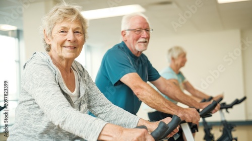 Patients engage in exercise during cardiac rehab session for health and recovery