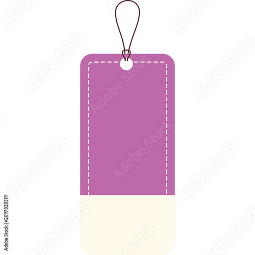 Purple Minimalist Gift Tag Vector