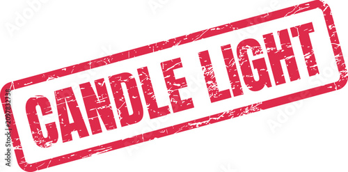 Canvastavla An evocative red grunge rubber stamp clearly shows the Candle Light inscription