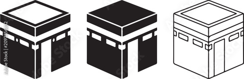 Fotografie vector illustration of a box with a lid