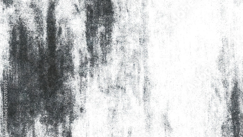 Grunge texture with smudged black and white streaks on a rough surface