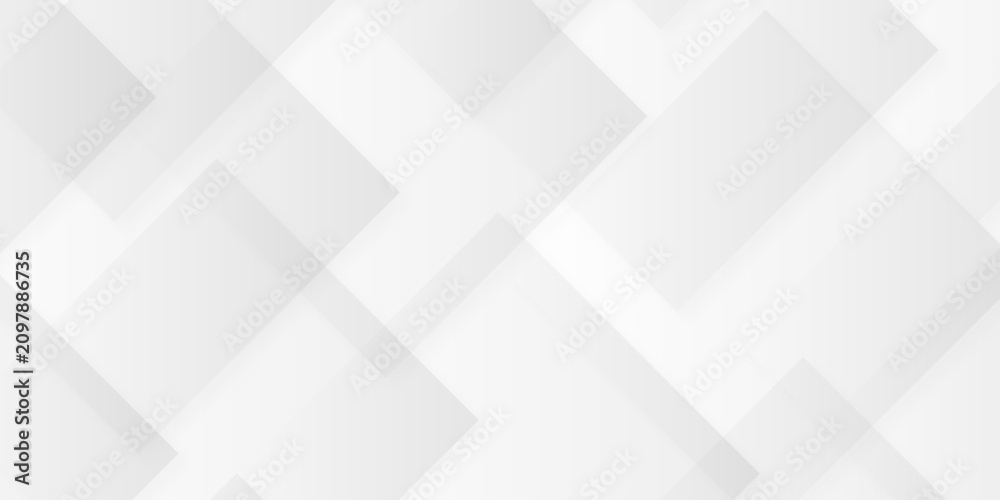 Obraz premium Abstract luxury transparent square paper cube vector element. modern overlay diamond triangle cover. white and gray technology pattern web corporate brochure layer space texture background.