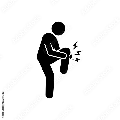 Tableau sur toile Acute Knee Pain Icon