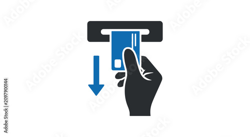 Card transaction icons featuring electronic payment and access control symbols with clean minimalist colored vector graphics for banking, digital payments, security systems, fintech, and business appl