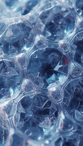 Microscopic transparent cells exchange shapes smoothly while maintaining coherent structure and premium scientific aesthetics throughout.