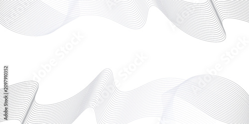 Bild auf Leinwand Technology curved line background Modern futuristic digital graphic design