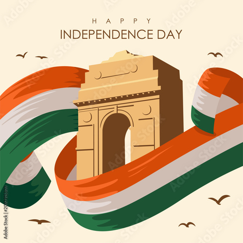 vector india independence day poster template