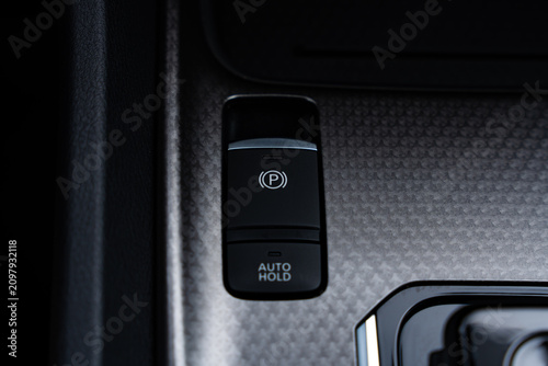 Foto Electronic Parking Brake Auto Hold Button Modern Car Safety Control System