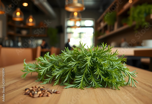 Fresh dill herb with seeds ...