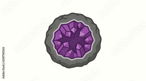 Bild auf Leinwand Purple Gemstone Jewelry Luxury Accessory.
