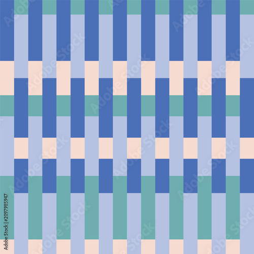 Abstract geometric vertical stripe seamless repeat featuring alternating color-blocked columns in beatuful palette. Contemporary surface pattern design ideal for textile prints, fabric, wallpaper