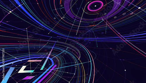 abstract technology background vector