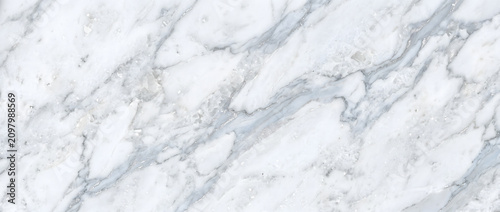 Tableau sur toile Marble texture background featuring luxurious black natural stone surface with s