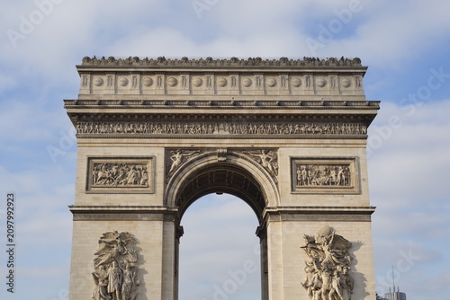 Detail of the Arc de Triomphe in Paris