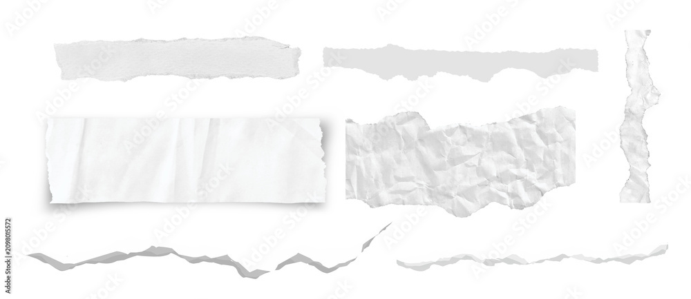 Fototapeta premium Torn paper without background