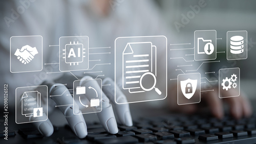 Fotografía Artificial intelligence enhances document management and AI integration to stren